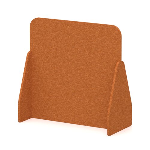 Sch! Acoustic Floor Standing Screen - Full - Burnt Orange - 1200mm