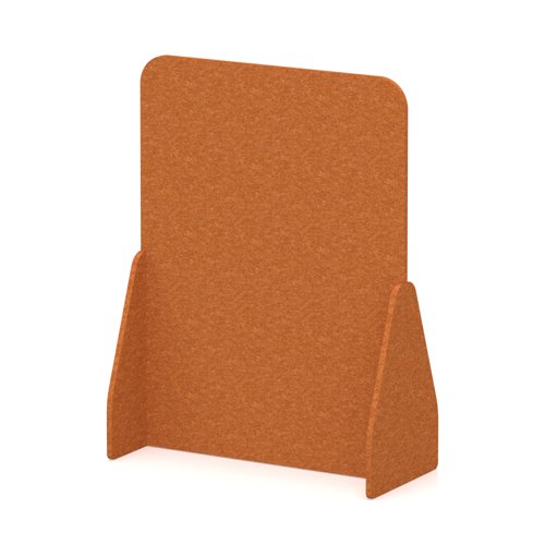 Sch! Acoustic Floor Standing Screen - Full - Burnt Orange - 1600mm