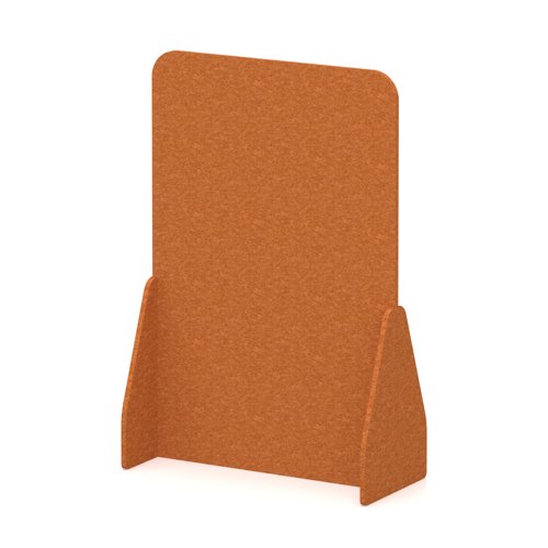 Sch! Acoustic Floor Standing Screen - Full - Burnt Orange - 1800mm