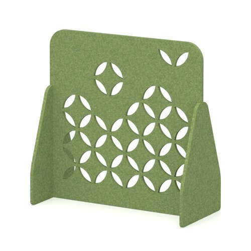 Sch! Acoustic Floor Standing Screen - Petal - Fern Green - 1200mm