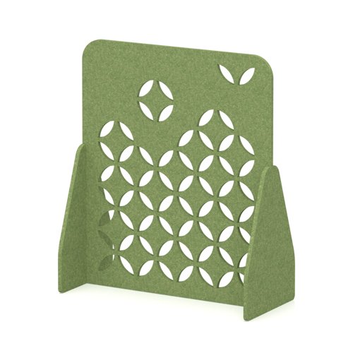 Sch! Acoustic Floor Standing Screen - Petal - Fern Green - 1400mm