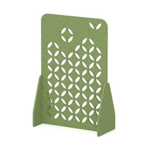 Sch! Acoustic Floor Standing Screen - Petal - Fern Green - 1800mm