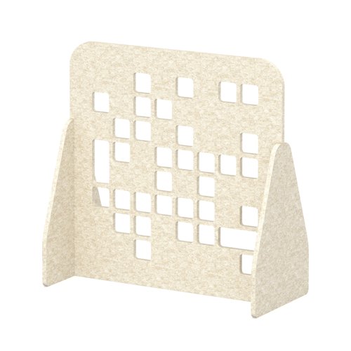 Sch! Acoustic Floor Standing Screen - Block - Linen Beige - 1200mm