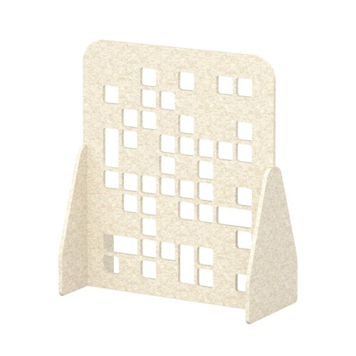 Sch! Acoustic Floor Standing Screen - Block - Linen Beige - 1400mm