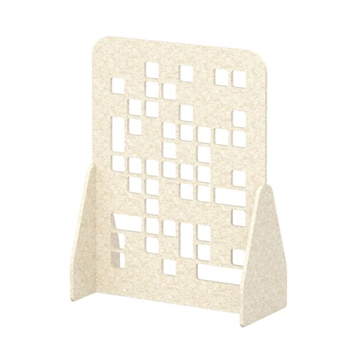 Sch! Acoustic Floor Standing Screen - Block - Linen Beige - 1600mm