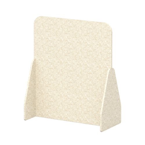 Sch! Acoustic Floor Standing Screen - Full - Linen Beige - 1400mm