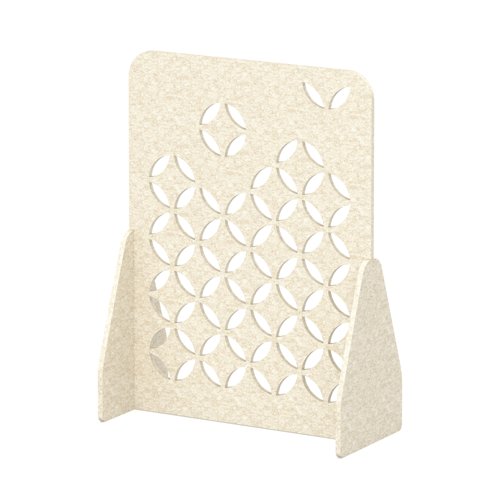 Sch! Acoustic Floor Standing Screen - Petal - Linen Beige - 1600mm