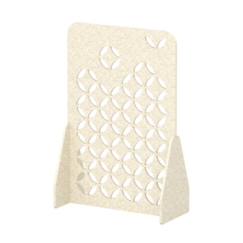 Sch! Acoustic Floor Standing Screen - Petal - Linen Beige - 1800mm