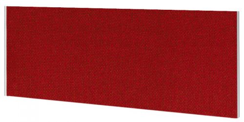 Impulse Plus Oblong 450/600 Desktop Screen Burgundy Fabric Light Grey Edges