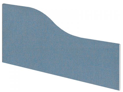 Impulse Plus Wave 450/800 Desktop Screen Sky Blue Fabric Light Grey Edges