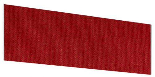 Impulse Plus Angle 450/800 Desktop Screen Burgundy Fabric Light Grey Edges