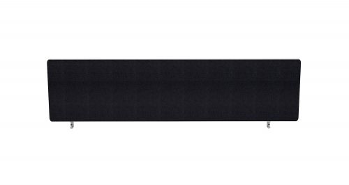 Impulse Plus Oblong 450/1400 Desktop Screen Black Fabric Light Grey Edges