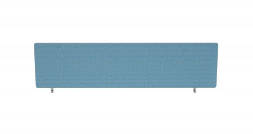 Impulse Plus Oblong 450/1400 Desktop Screen Sky Blue Fabric Light Grey Edges