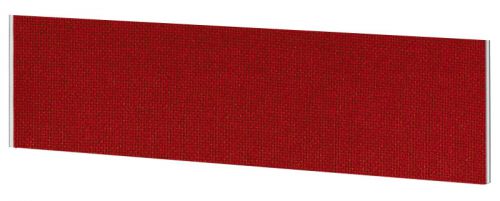 Impulse Plus Oblong 450/1500 Desktop Screen Burgundy Fabric Light Grey Edges
