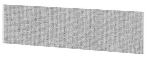 Impulse Plus Oblong 450/1500 Desktop Screen Light Grey Fabric Light Grey Edges