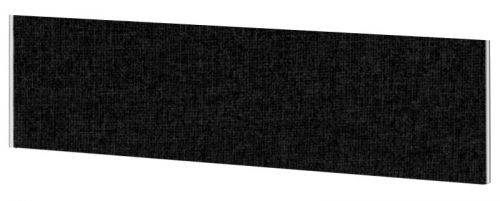 Impulse Plus Oblong 450/1600 Desktop Screen Black Fabric Light Grey Edges