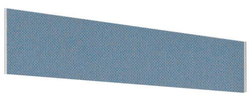 Impulse Plus Angle 450/1600 Desktop Screen Sky Blue Fabric Light Grey Edges