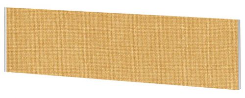 Impulse Plus Oblong 450/1800 Desktop Screen Beige Fabric Light Grey Edges