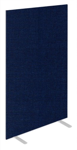 Impulse Plus Oblong 1800/600 Floor Free Standing Screen Royal Blue Fabric Light Grey Edges (Made-to-order 10 working day lead time)