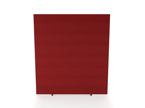Impulse Plus Oblong 1800/800 Floor Free Standing Screen Burgundy Fabric Light Grey Edges