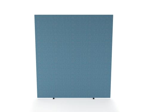Impulse Plus Oblong 1800/800 Floor Free Standing Screen Sky Blue Fabric Light Grey Edges