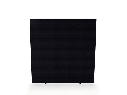 Impulse Plus Oblong 1800/1000 Floor Free Standing Screen Black Fabric Light Grey Edges