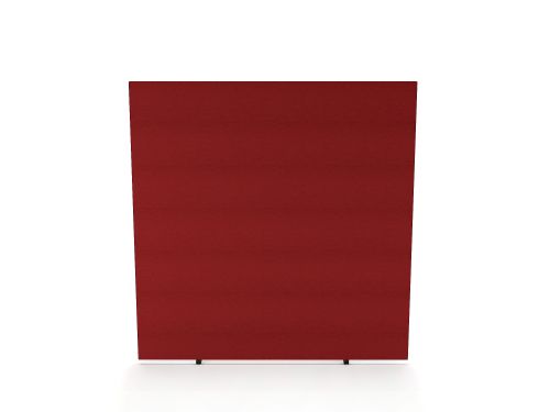 Impulse Plus Oblong 1800/1000 Floor Free Standing Screen Burgundy Fabric Light Grey Edges