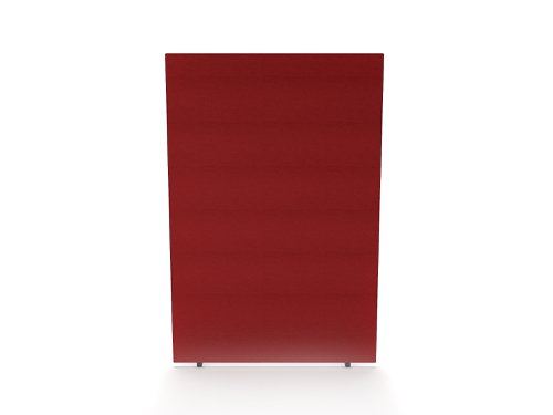 Impulse Plus Oblong 1800/1200 Floor Free Standing Screen Burgundy Fabric Light Grey Edges Dynamic