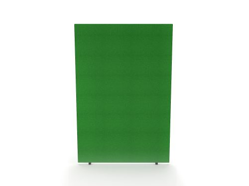Impulse Plus Oblong 1800/1200 Floor Free Standing Screen Palm Green Fabric Light Grey Edges
