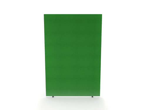 Impulse Plus Oblong 1800/1200 Floor Free Standing Screen Palm Green Fabric Light Grey Edges