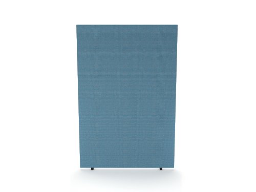 Impulse Plus Oblong 1800/1200 Floor Free Standing Screen Sky Blue Fabric Light Grey Edges  SCR10252