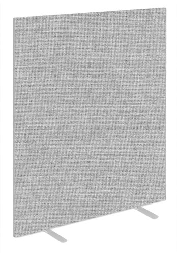 SCR10257 Impulse Plus Oblong 1800/1400 Floor Free Standing Screen Light Grey Fabric Light Grey Edges