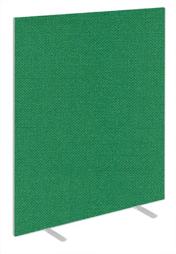 Impulse Plus Oblong 1800/1400 Floor Free Standing Screen Palm Green Fabric Light Grey Edges Dynamic