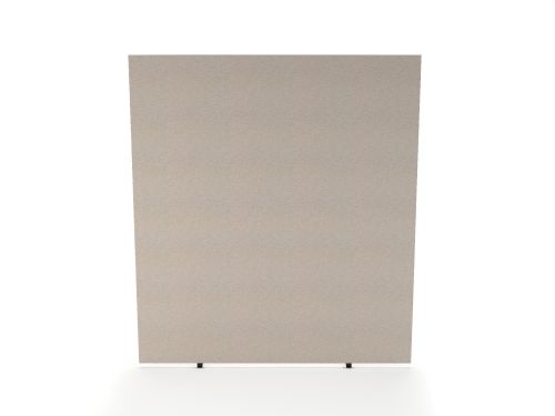 Impulse Plus Oblong 1800/1500 Floor Free Standing Screen Light Grey Fabric Light Grey Edges