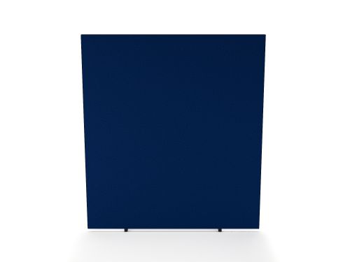 Impulse Plus Oblong 1800/1500 Floor Free Standing Screen Powder Blue Fabric Light Grey Edges