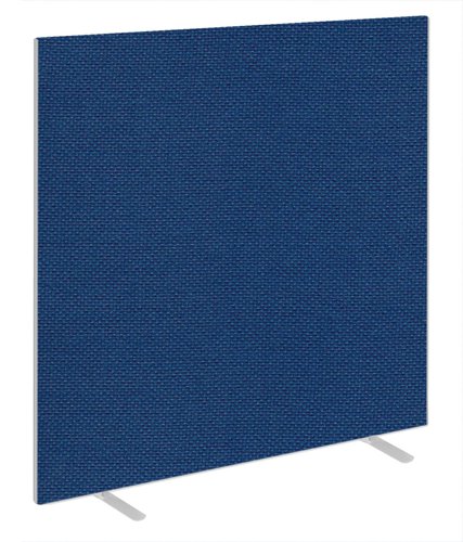 SCR10268 Impulse Plus Oblong 1800/1500 Floor Free Standing Screen Powder Blue Fabric Light Grey Edges