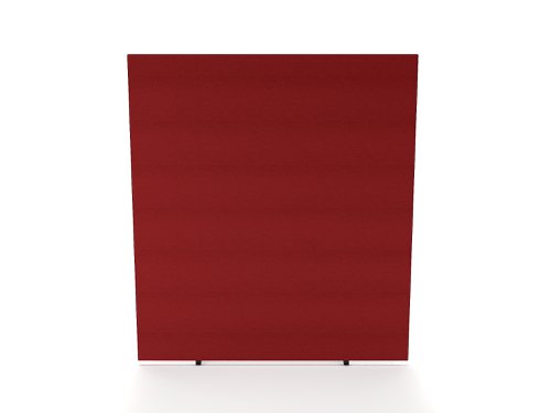 Impulse Plus Oblong 1800/1600 Floor Free Standing Screen Burgundy Fabric Light Grey Edges Dynamic