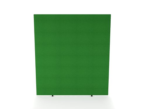 Impulse Plus Oblong 1800/1600 Floor Free Standing Screen Palm Green Fabric Light Grey Edges