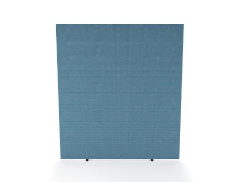 Impulse Plus Oblong 1800/1600 Floor Free Standing Screen Sky Blue Fabric Light Grey Edges