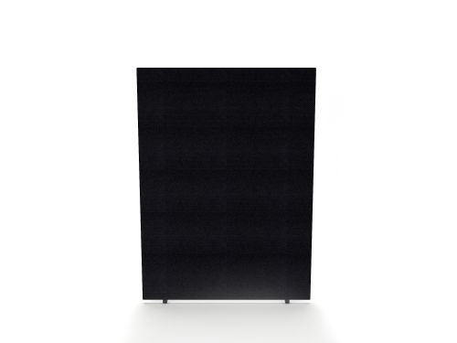 Impulse Plus Oblong 1650/1000 Floor Free Standing Screen Black Fabric Light Grey Edges