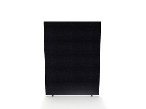 Impulse Plus Oblong 1650/1200 Floor Free Standing Screen Black Fabric Light Grey Edges Dynamic