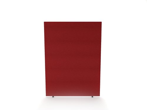 Impulse Plus Oblong 1650/1200 Floor Free Standing Screen Burgundy Fabric Light Grey Edges Dynamic