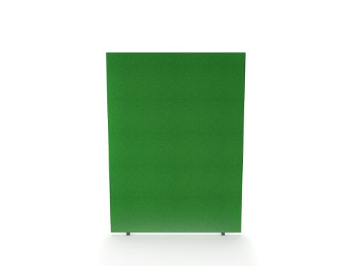SCR10312 Impulse Plus Oblong 1650/1200 Floor Free Standing Screen Palm Green Fabric Light Grey Edges