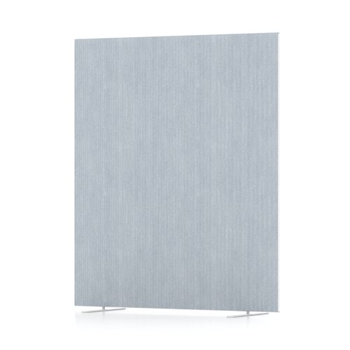 Impulse Plus Oblong 1650/1400 Floor Free Standing Screen Light Grey Fabric Light Grey Edges