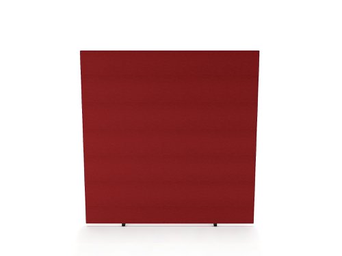 Impulse Plus Oblong 1650/1600 Floor Free Standing Screen Burgundy Fabric Light Grey Edges