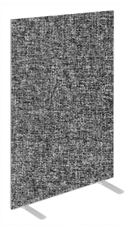 Impulse Plus Oblong 1500/600 Floor Free Standing Screen Lead Fabric Light Grey Edges