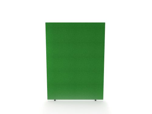 Impulse Plus Oblong 1500/600 Floor Free Standing Screen Palm Green Fabric Light Grey Edges