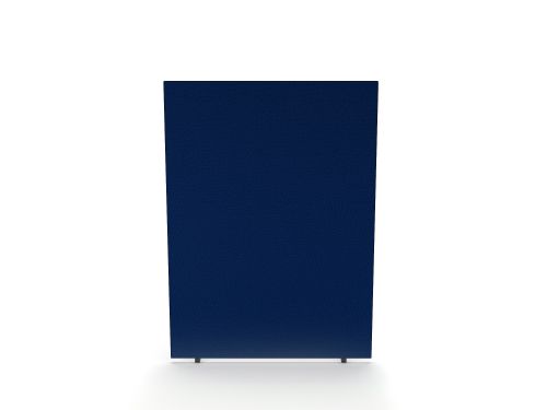 Impulse Plus Oblong 1500/1200 Floor Free Standing Screen Powder Blue Fabric Light Grey Edges