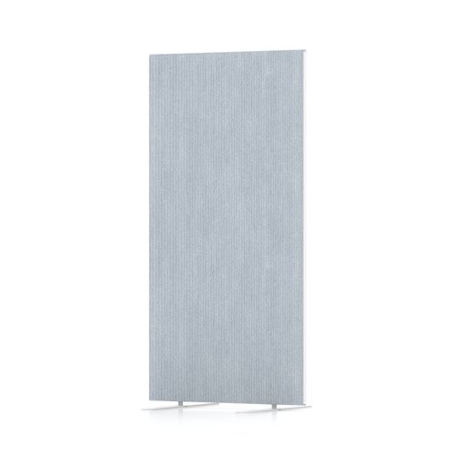 Impulse Plus Oblong 1200/600 Floor Free Standing Screen Light Grey Fabric Light Grey Edges
