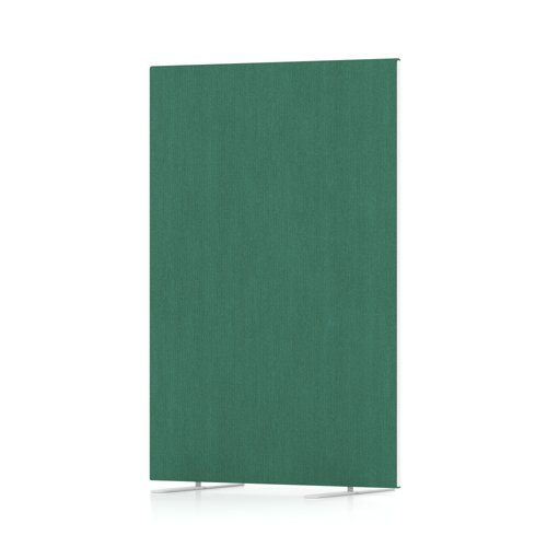 Impulse Plus Oblong 1200/800 Floor Free Standing Screen Palm Green Fabric Light Grey Edges